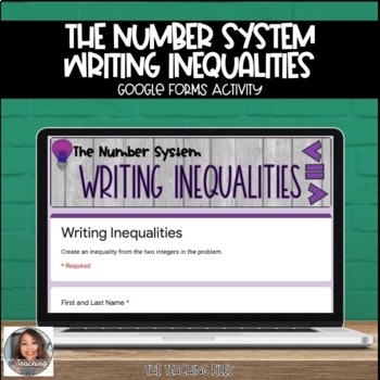 Preview of Distance Learning | Writing Inequalities Google Forms Digital Practice