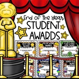 End of the Year Classroom Student Awards Editable Printable