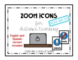 Zoom Icons for Distance Learning