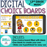 Distance Learning for Music - Digital Choice Board for 2nd Grade