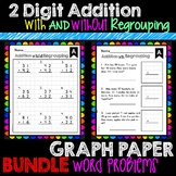 2 digit Addition with & without regrouping BUNDLE