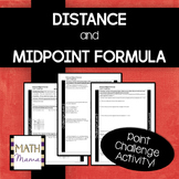 Distance & Midpoint Formula Point Challenge Activity