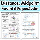 Distance, Midpoint, Parallel & Perpendicular Lines in Geometry Common Core