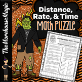 SPEED MATH PUZZLE - DISTANCE, RATE, & TIME WORD PROBLEMS