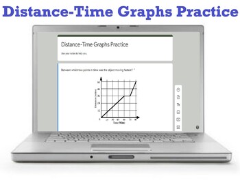Preview of Distance-Time Graphs Practice-Distance Learning-Google Form