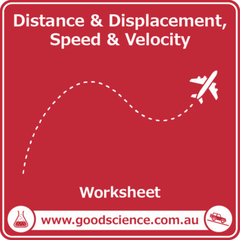 Preview of Distance and Displacement, Speed and Velocity [Worksheet]