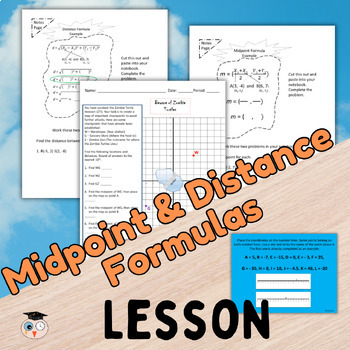 Preview of Distance and Midpoint Lesson