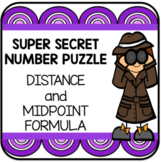 Distance and Midpoint Formula Activity Game Super Secret Number