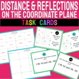 Distance and Reflections on a Coordinate Plane Task Cards