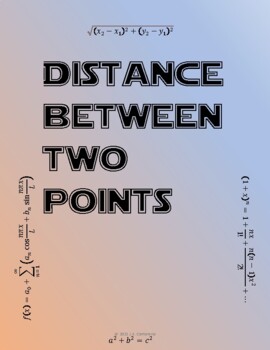 Preview of Distance formula to find distance between points