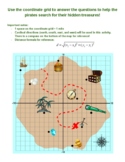Distance formula using a pirate treasure map (with key!)