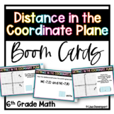 Distance in the Coordinate Plane - 6th Grade Math Boom Cards