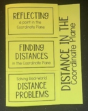 Distance in the Coordinate Plane - Editable Foldable Notes