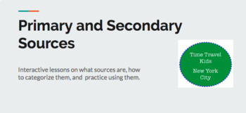 Preview of Distance learning: Analyzing primary and secondary sources 