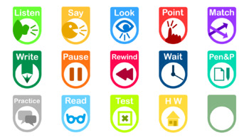 Preview of Distance learning Instructional icons for Teachers and Parents