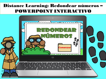 Preview of Distance learning: Powerpoint interactivo - REDONDEAR NUMEROS