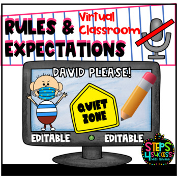 Preview of Distance learning rules and expectations google slides