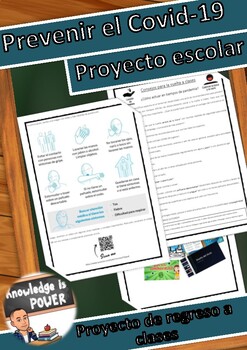 Preview of Distance Learning Spanish, Proyecto Prevención del Covid-19