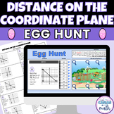 Distance on the Coordinate Plane Easter Math Digital Activ