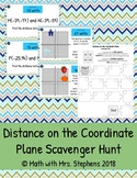 Distance on the Coordinate Plane Scavenger Hunt