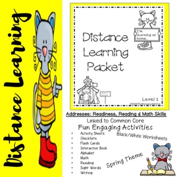 Preview of Distance or In-Person Learning Packet Special Education with Digital Activities