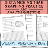 Distance vs Time Graph Practice [Student Version + Key]