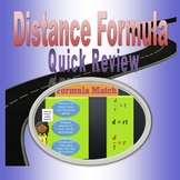 Distance Formula Review for Sixth Grade