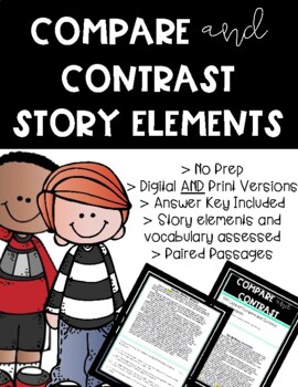 Preview of Distance Learning: Compare and Contrast Story Elements