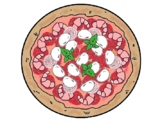 Distant Learning Pizza Fractions Editable Clipart and Math