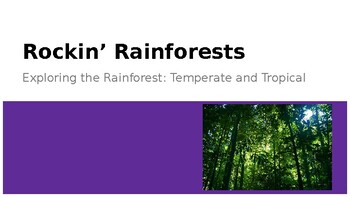 Preview of Distant Learning- Rockin' Rainforest Day 1 (of 4)