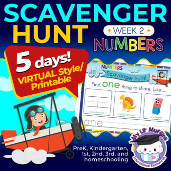 Preview of Distant Learning Scavenger Hunt - Week 2 (Numbers)