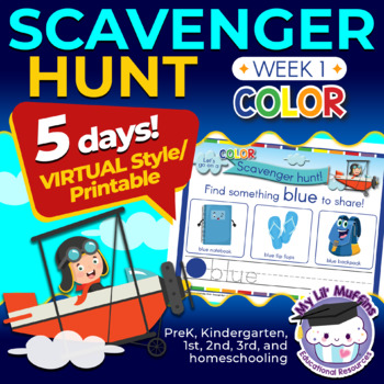 Preview of Distant Learning Scavenger Hunt - Week 1 (Colors)
