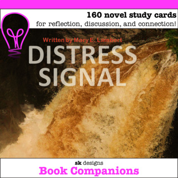 Preview of Distress Signal by Mary E Lambert Novel Study Discussion Question Cards