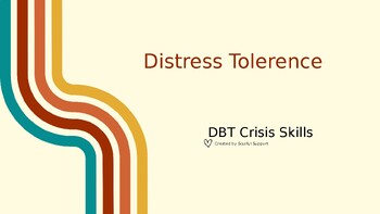 Preview of Distress Tolerance Crisis Skills