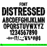Distressed font, grunge font, ttf, otf, eps, png, dxf, pdf
