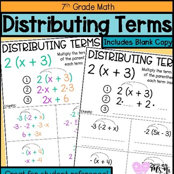 Preview of Distributing Anchor Chart