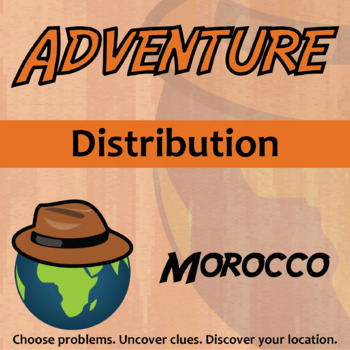 Preview of Distribution Activity - Printable & Digital Worksheet - Morocco Adventure