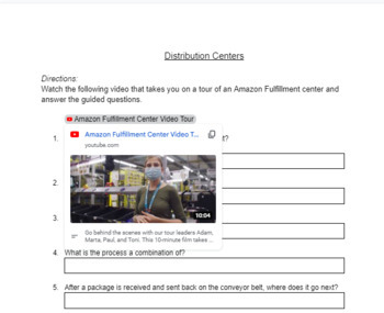 Preview of Distribution/Fulfillment Centers