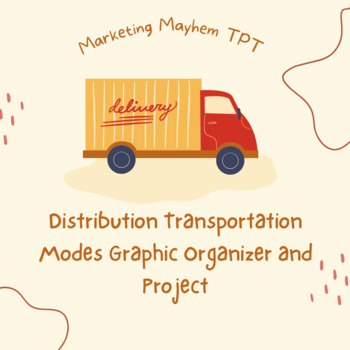 Preview of Distribution Transportation Modes Graphic Organizer and Project