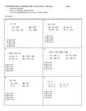 Distribution and Combining Like Terms Seated Trail Run