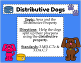 Distributive Dogs ~ AREA & the DISTRIBUTIVE PROPERTY ~ Tas