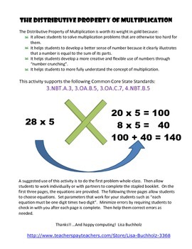 Preview of Distributive Property