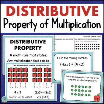 Preview of Distributive Property of Multiplication Practice 3rd Grade Math Worksheets