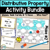 Distributive Property Activities with Mazes and Games BUNDLE