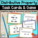 Distributive Property Activities with Task Cards and Game