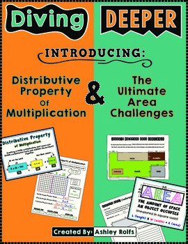 Preview of Distributive Property & Area Challenges Combo Pack!