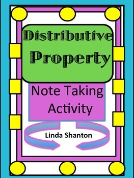 Preview of Distributive Property - Note Taking on Breaking Apart Numbers to Multiply