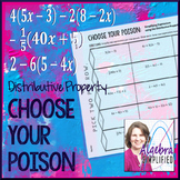 Distributive Property Choose Your Poison