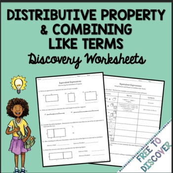 Preview of Distributive Property & Combining Like Terms Worksheets