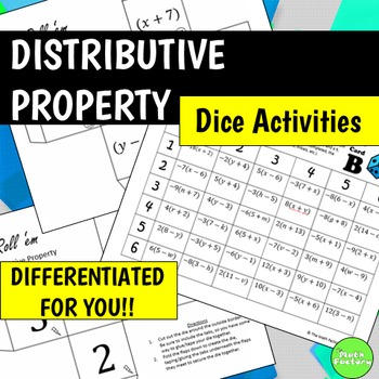 Preview of Distributive Property Dice Activities